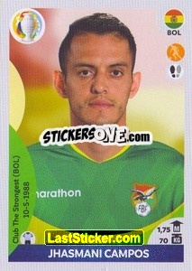 Sticker Jhasmani Campos - CONMEBOL Copa América 2021 Preview - Panini