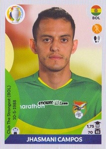 Figurina Jhasmani Campos - CONMEBOL Copa América 2021 Preview - Panini