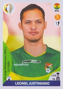 Sticker Leonel Justiniano - CONMEBOL Copa América 2021 Preview n. 100 - Panini