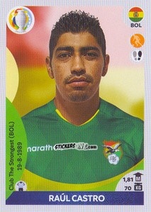 Cromo Raúl Castro - CONMEBOL Copa América 2021 Preview - Panini