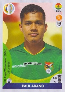 Sticker Paul Arano - CONMEBOL Copa América 2021 Preview n. 102 - Panini