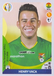 Sticker Henry Vaca - CONMEBOL Copa América 2021 Preview n. 103 - Panini