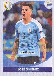Sticker José Giménez (in action) - CONMEBOL Copa América 2021 Preview n. 116 - Panini