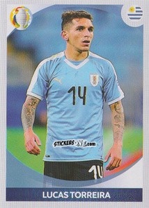 Sticker Lucas Torreira (in action) - CONMEBOL Copa América 2021 Preview n. 117 - Panini