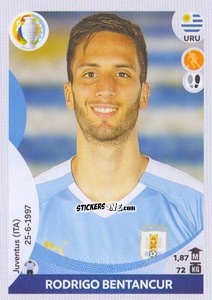 Cromo Rodrigo Bentancur - CONMEBOL Copa América 2021 Preview - Panini