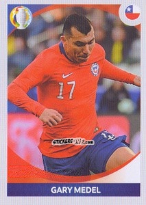 Sticker Gary Medel (in action) - CONMEBOL Copa América 2021 Preview n. 146 - Panini