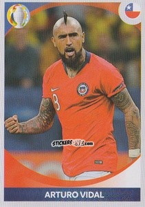 Sticker Arturo Vidal (in action) - CONMEBOL Copa América 2021 Preview n. 147 - Panini