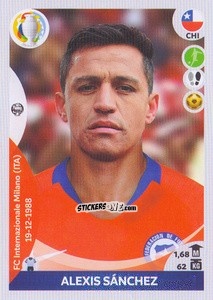 Cromo Alexis Sánchez (top scorer) - CONMEBOL Copa América 2021 Preview - Panini