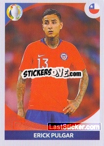 Sticker Erick Pulgar (in action) - CONMEBOL Copa América 2021 Preview - Panini