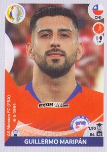 Sticker Guillermo Maripán - CONMEBOL Copa América 2021 Preview n. 155 - Panini