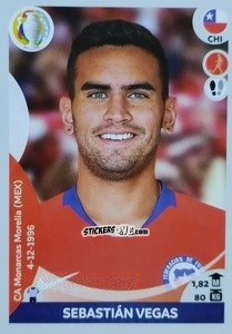 Sticker Sebastián Vegas - CONMEBOL Copa América 2021 Preview n. 157 - Panini