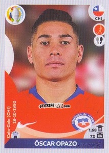 Sticker Óscar Opazo - CONMEBOL Copa América 2021 Preview n. 158 - Panini