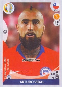 Sticker Arturo Vidal - CONMEBOL Copa América 2021 Preview n. 160 - Panini