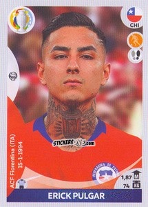 Sticker Erick Pulgar - CONMEBOL Copa América 2021 Preview n. 161 - Panini