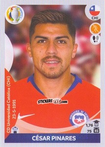 Sticker César Pinares - CONMEBOL Copa América 2021 Preview n. 164 - Panini