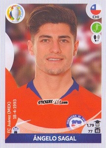 Figurina Ángelo Sagal - CONMEBOL Copa América 2021 Preview - Panini