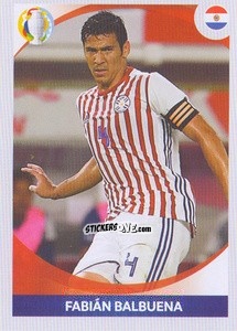 Sticker Fabián Balbuena (in action) - CONMEBOL Copa América 2021 Preview n. 179 - Panini