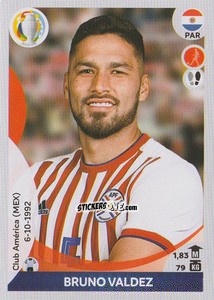 Sticker Bruno Valdez - CONMEBOL Copa América 2021 Preview n. 184 - Panini