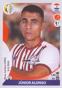 Sticker Júnior Alonso - CONMEBOL Copa América 2021 Preview n. 186 - Panini