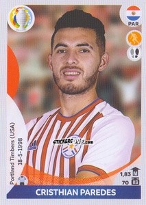 Cromo Cristhian Paredes - CONMEBOL Copa América 2021 Preview - Panini