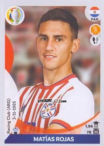 Sticker Matías Rojas - CONMEBOL Copa América 2021 Preview n. 190 - Panini