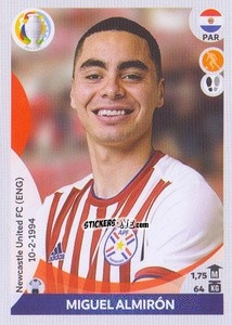 Sticker Miguel Almirón - CONMEBOL Copa América 2021 Preview n. 193 - Panini