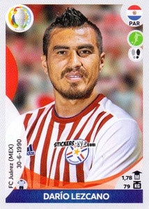 Sticker Darío Lezcano - CONMEBOL Copa América 2021 Preview n. 197 - Panini