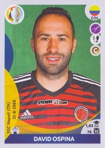 Sticker David Ospina (captain) - CONMEBOL Copa América 2021 Preview n. 215 - Panini