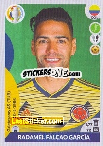 Sticker Radamel Falcao García (top scorer) - CONMEBOL Copa América 2021 Preview - Panini