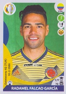 Sticker Radamel Falcao García (top scorer) - CONMEBOL Copa América 2021 Preview n. 220 - Panini