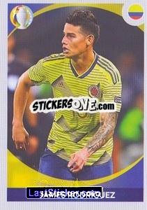 Sticker James Rodríguez (in action) - CONMEBOL Copa América 2021 Preview - Panini