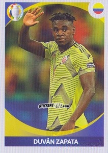 Sticker Duván Zapata (in action) - CONMEBOL Copa América 2021 Preview n. 222 - Panini