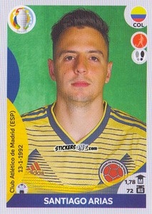 Cromo Santiago Arias - CONMEBOL Copa América 2021 Preview - Panini