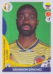 Sticker Dávinson Sánchez - CONMEBOL Copa América 2021 Preview n. 226 - Panini