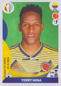 Sticker Yerry Mina - CONMEBOL Copa América 2021 Preview n. 227 - Panini