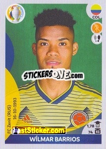 Sticker Wilmar Barrios - CONMEBOL Copa América 2021 Preview - Panini