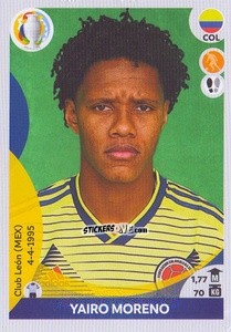 Figurina Yairo Moreno - CONMEBOL Copa América 2021 Preview - Panini