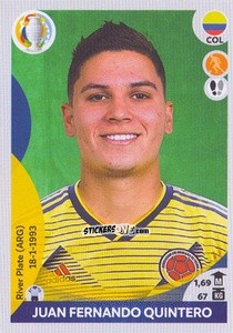 Cromo Juan Fernando Quintero - CONMEBOL Copa América 2021 Preview - Panini