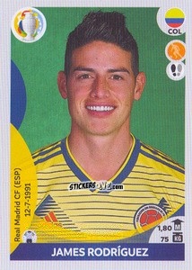 Sticker James Rodríguez - CONMEBOL Copa América 2021 Preview n. 235 - Panini
