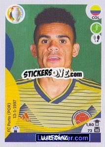 Sticker Luis Díaz - CONMEBOL Copa América 2021 Preview - Panini