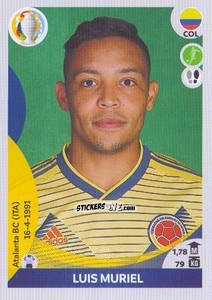 Sticker Luis Muriel - CONMEBOL Copa América 2021 Preview n. 239 - Panini