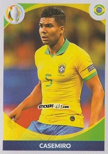 Sticker Casemiro (in action) - CONMEBOL Copa América 2021 Preview n. 249 - Panini