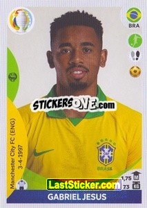 Sticker Gabriel Jesus (top scorer) - CONMEBOL Copa América 2021 Preview - Panini