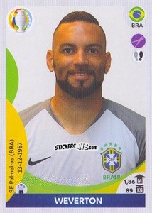 Figurina Weverton - CONMEBOL Copa América 2021 Preview - Panini