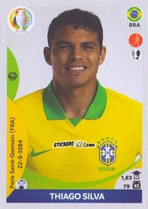 Sticker Thiago Silva - CONMEBOL Copa América 2021 Preview n. 256 - Panini
