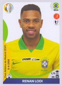Sticker Renan Lodi - CONMEBOL Copa América 2021 Preview n. 259 - Panini