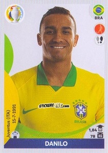 Figurina Danilo - CONMEBOL Copa América 2021 Preview - Panini