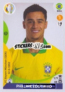 Sticker Philippe Coutinho - CONMEBOL Copa América 2021 Preview - Panini