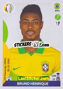 Sticker Bruno Henrique - CONMEBOL Copa América 2021 Preview - Panini