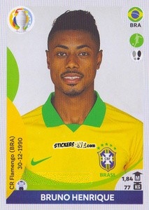 Figurina Bruno Henrique - CONMEBOL Copa América 2021 Preview - Panini